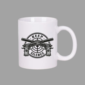 Kubek Keep Silence - biały [Przedsprzedaż]